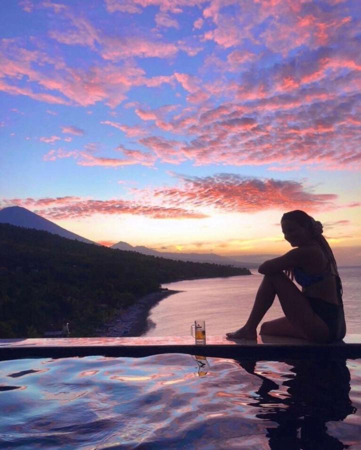 Waenis Sunset View Hotel And Restaurant, Amed, Bali Eksteriør billede